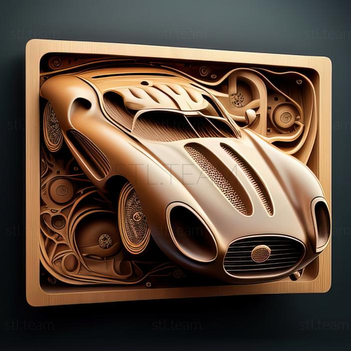 3D model Jaguar D Type (STL)